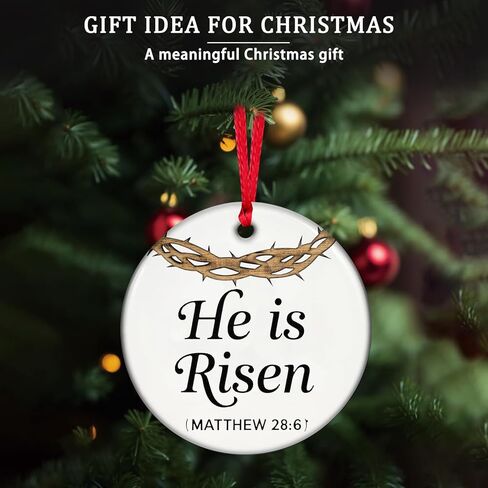 زينة شجرة عيد الفصح، لقد قام بحلي عيد الفصح لشجرة دينية من السيراميك المسيحي علامة تذكار معلقة زخرفة زنبركية للأم والنساء ديكورات عطلة كنيسة عيد الفصح in Kuwait