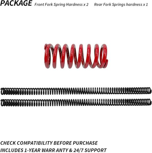 Motion Heavy Duty Front Fork Spring & Rear Spring Kit for TTR125 2000-2023 OEM# 650-YTR-1205 660-YTR-1205 in Saudi Arabia