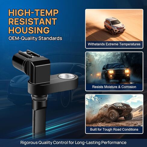 Front Rear ABS Wheel Speed Sensor Left Right Fits for Toyota Tacoma FJ Cruiser 4Runner Land Cruiser 2005 2006 2007 2008 2009 2010 2011 2012 2013 2014 2015 2016 2017 2018 2019 2020 89542-04020, 2PCS in Saudi Arabia