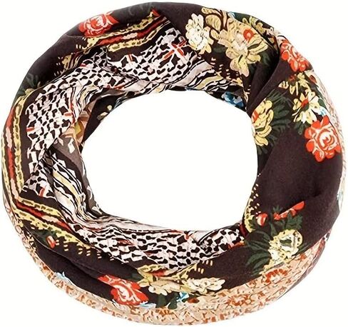Vintage Floral Print Beanie Boho coldproof Warm Knit hat for Someone Special in Saudi Arabia