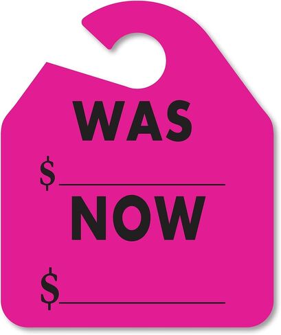 EZ Line Car Mirror Hang Tags Huge Fluorescent was Now Rearview Mirror Hang Tag Price Tags (Orange) in Kuwait