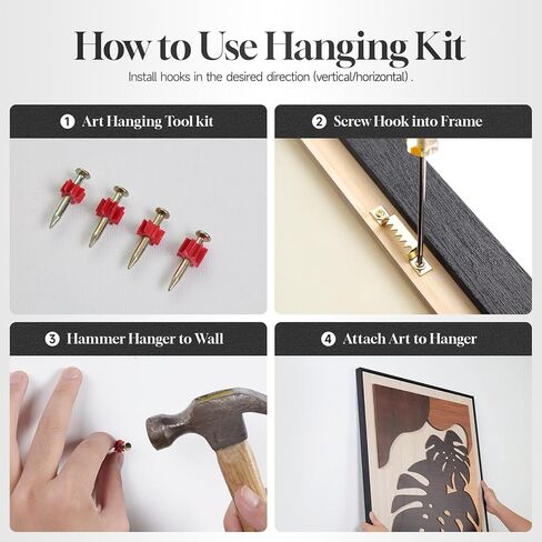 Framed Textured Wood 3D Wall Art for Living Room, Large Boho Tropical Brown Artwork for Walls, 3 Piece Farmhouse Botanical Leaf Wood 3D Textured Wall Art Decor for Office Bedroom Hallway, 24x36 Inch in Kuwait