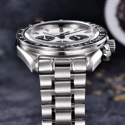 RollsTimi Pagani Design 1701 V6 Watches for Men Fashion VK63 Quartz Wrist Watch Stainless Steel 100 Waterproof Analog Chronograph Sport Wristwatch in Saudi Arabia