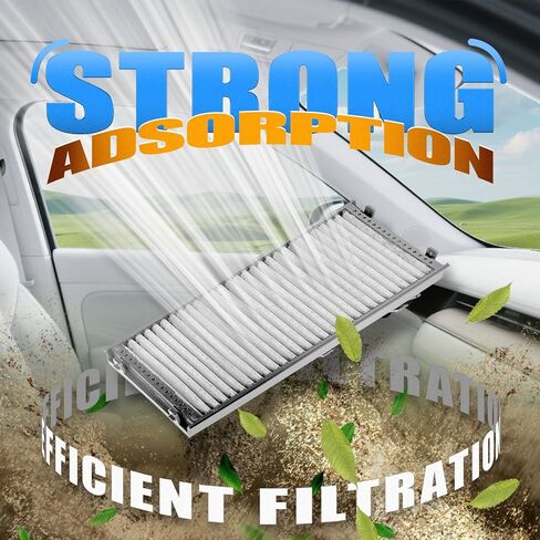 2PCS 64119248294 CF10936 Cabin Air Filter For BMW X5 2.0L L4(2016-18), 3.0L L6(2007-18), 4.4L V8(2010-18), 4.8L V8(2007-10); X6 3.0L L6(2008-19), 4.4L V8(2008-19); CUK 2941-2 64116945594 2.0 3.0 4.4 L in Kuwait