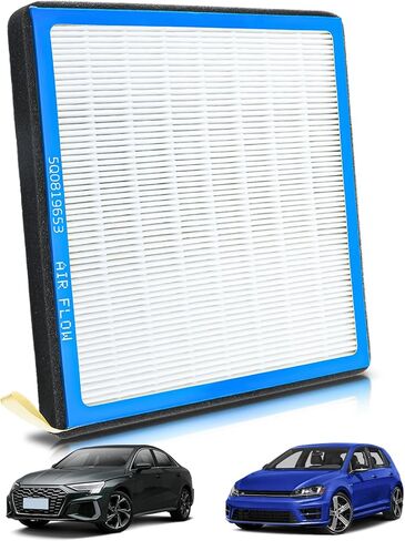 AUTOKAY 5Q0 819 653 Cabin Air Filter With Activated Carbon Fits for Volkswagen Tiguan Atlas Jetta GTI Taos Arteon e-Golf Golf Alltrack for Audi A3 TT RS TTS Quattro RS3 S3 Q3 RE# CAF1945P CAF1945C in Kuwait