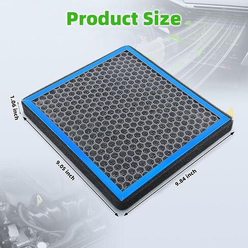 AUTOKAY 5Q0 819 653 Cabin Air Filter With Activated Carbon Fits for Volkswagen Tiguan Atlas Jetta GTI Taos Arteon e-Golf Golf Alltrack for Audi A3 TT RS TTS Quattro RS3 S3 Q3 RE# CAF1945P CAF1945C in Kuwait