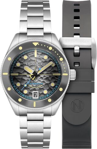 Spinnaker Men's 42mm Junior Piccard Automatic Watch with Solid Stainless Steel Bracelet SP-5159 in Saudi Arabia