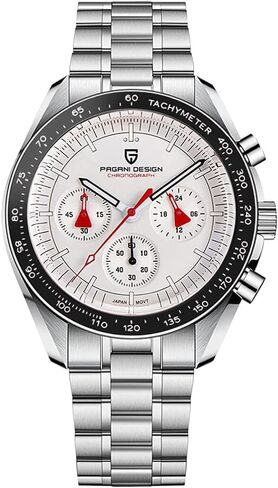 RollsTimi Pagani Design 1701 V6 Watches for Men Fashion VK63 Quartz Wrist Watch Stainless Steel 100 Waterproof Analog Chronograph Sport Wristwatch in Saudi Arabia