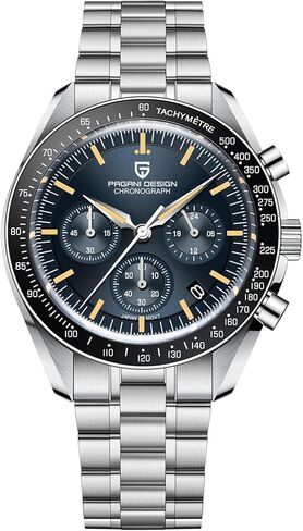 RollsTimi Pagani Design 1701 V6 Watches for Men Fashion VK63 Quartz Wrist Watch Stainless Steel 100 Waterproof Analog Chronograph Sport Wristwatch in Saudi Arabia