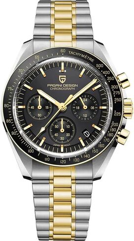 RollsTimi Pagani Design 1701 V6 Watches for Men Fashion VK63 Quartz Wrist Watch Stainless Steel 100 Waterproof Analog Chronograph Sport Wristwatch in Saudi Arabia