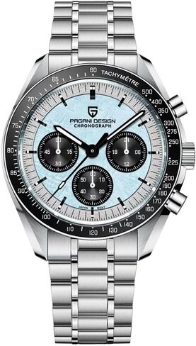 RollsTimi Pagani Design 1701 V6 Watches for Men Fashion VK63 Quartz Wrist Watch Stainless Steel 100 Waterproof Analog Chronograph Sport Wristwatch in Saudi Arabia