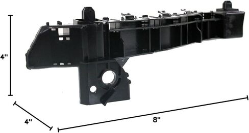 DAT AUTO PARTS Front Right Passenger Bumper Cover Support Bracket Mounting Retainer Fascia Reinforcement Brace Replacement For 2009-2013 Subaru Forester Black Textured Plastic SU1043101 57707SC040 in Saudi Arabia