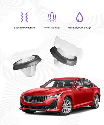 30PCS Rocker Panel Moulding Clips,Car Accessories Nylon Fender Flare Retainer Clips,Universal Body Side Rocker Panel Retainer Trim Clip,Suitable for Most Cars,Trucks,Replacement OEM 11547581 in Kuwait