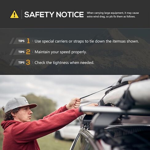 Roof Rack Cross Bars Compatible with 2020-2025 Lincoln Corsair with Side Rails, Heavy Duty 300 LBS Adjustable & Lockable Cargo Rack Crossbars Rooftop Luggage Carrier in Kuwait