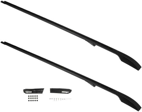 Roof Rail Racks Side Bars Baggage Roof Rack Fit for Discovery 2005-2015 2016 LR3 LR4 Long Version Rooftop Luggage Carrier Black Aluminum Heavy Duty Waterproof Water-Resistant 2PCS in Kuwait