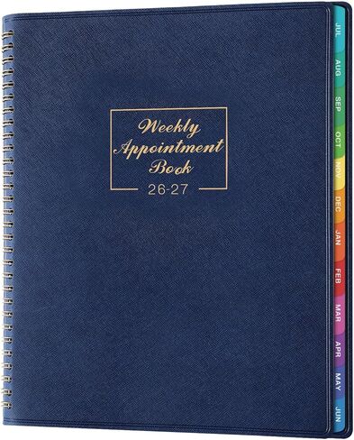 2025 Weekly Appointment Book - Daily Hourly Planner 2025 from JAN 2025 - DEC 2025, 8.4" x 10.6", 15-Minute Interval, Flexible Soft Cover in Kuwait