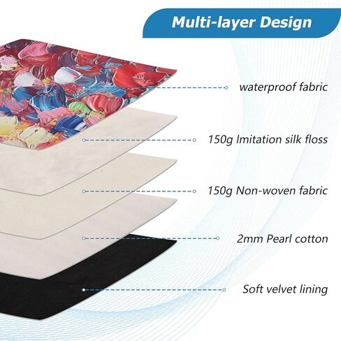 Red Petal Laptop Sleeve Case Bag Compatible with 13 Inch Laptops, Laptop Carrying Case Cover for Travel Office M in Saudi Arabia