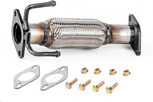 Stainless Steel Exhaust Front Flex Pipe Replacement Pipes For 2011-2016 Elantra 2013 Elantra Coupe/GT 1.8L,2014-2016 Kia Forte 1.8L WITHOUT O2 SENSOR PORT California Emissions System 52597 in Kuwait
