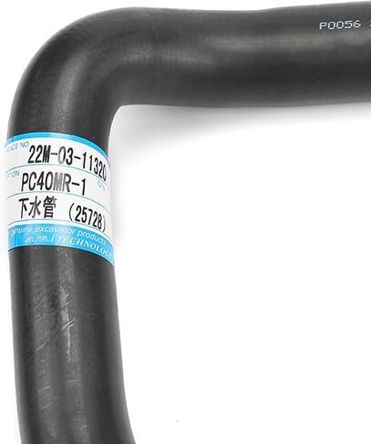 Down Water pipe P0056 37716 25728 22M-03-11320 22M0311320 Compatible with Komatsu PC40MR-1 Excavator (Inside diameter:28.5-32mm) in Saudi Arabia