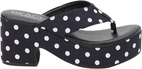 BEACH by Matisse Womens Bonnie Platform Casual Sandals Casual High Heel 3" & Up - Black in Kuwait