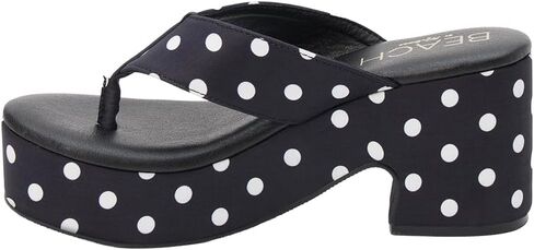 BEACH by Matisse Womens Bonnie Platform Casual Sandals Casual High Heel 3" & Up - Black in Kuwait