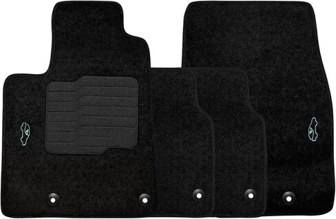 ecoMats Carpet Floor Mats Fit for Jeep Grand Cherokee L 2021-2026, Custom Fit Floor Liner for front and rear row, Driver Heel Pad, Safety Grommets, Black (Does not Fit Regular 5-seater Grand Cherokee) in Saudi Arabia