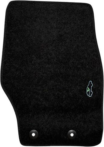 ecoMats Carpet Floor Mats Fit for Jeep Grand Cherokee L 2021-2026, Custom Fit Floor Liner for front and rear row, Driver Heel Pad, Safety Grommets, Black (Does not Fit Regular 5-seater Grand Cherokee) in Saudi Arabia