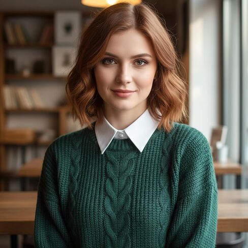 2 Pack White Detachable Fake Collar, Versatile Dickey White Collar Faux Collars for Women Half Shirt Blouse False Collars for Dresses Vest Blouse in Kuwait