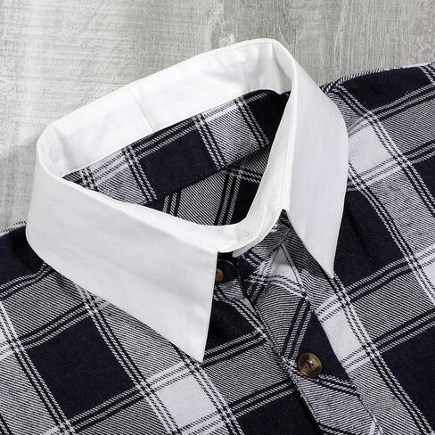 2 Pack White Detachable Fake Collar, Versatile Dickey White Collar Faux Collars for Women Half Shirt Blouse False Collars for Dresses Vest Blouse in Kuwait