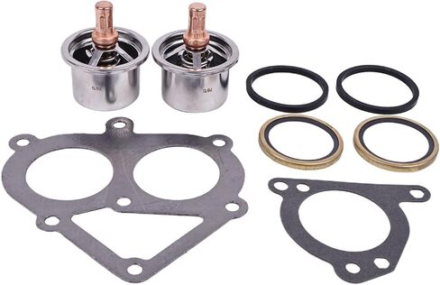 Thermostat and Gasket Kit 2477133 247-7133 4N-1156 3S-9643 139-3550 Compatible for Caterpillar C-15 C15 3406 Engine in Saudi Arabia