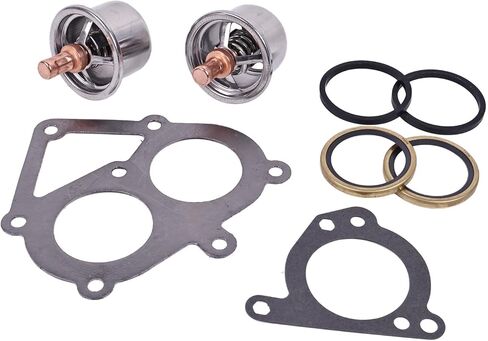 Thermostat and Gasket Kit 2477133 247-7133 4N-1156 3S-9643 139-3550 Compatible for Caterpillar C-15 C15 3406 Engine in Saudi Arabia