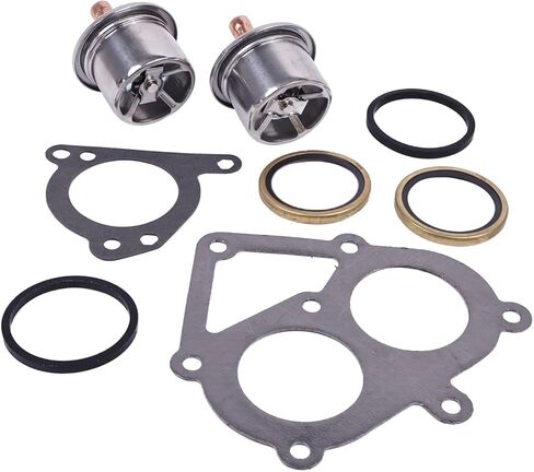 Thermostat and Gasket Kit 2477133 247-7133 4N-1156 3S-9643 139-3550 Compatible for Caterpillar C-15 C15 3406 Engine in Saudi Arabia