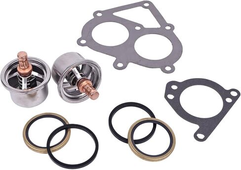 Thermostat and Gasket Kit 2477133 247-7133 4N-1156 3S-9643 139-3550 Compatible for Caterpillar C-15 C15 3406 Engine in Saudi Arabia