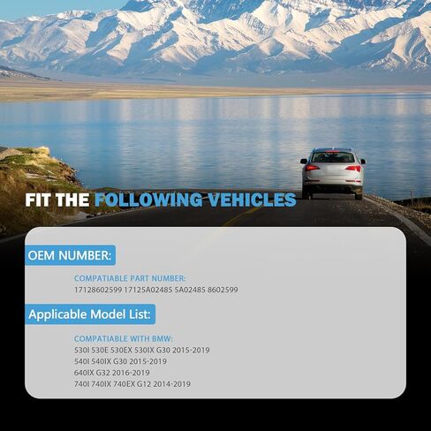 Engine Coolant Reservoir Hose Compatible With Bmw 5 Series G30 G31 G38 2014-2023 5 Series 7 Series G11 G12 G30 G31 G38 Replace# 17128602599 in Kuwait