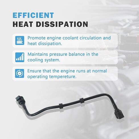 Engine Coolant Reservoir Hose Compatible With Bmw 5 Series G30 G31 G38 2014-2023 5 Series 7 Series G11 G12 G30 G31 G38 Replace# 17128602599 in Kuwait