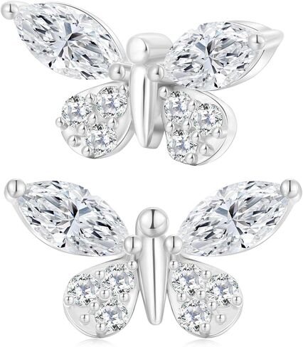 أقراط مويسانيتي لطيفة للنساء، مصنوعة من الفضة الإسترلينية عيار 925 لا تسبب الحساسية، هدية مثالية لعيد ميلاد عيد الحب والذكرى السنوية لعيد الأم in Kuwait