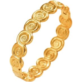 Ocean Beach Style Bangle Bracelets for Women 18K Gold Plated Turtle Fish Conch Bracelet Stainless Steel Waterproof Jewelry Christmas Gifts in Kuwait