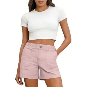 النساء السراويل فضفاضة Althletic مرونة الخصر ملابس الصيف الصلبة تشغيل برمودا السراويل الشاطئ المشي لمسافات طويلة صالة قصيرة in Kuwait