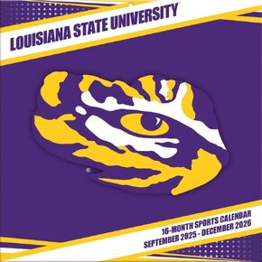 تقويم حائط NCAA LSU Tigers 2026، 12 بوصة × 12 بوصة، تقويم لمدة 16 شهرًا مع غلاف مثبت in Saudi Arabia