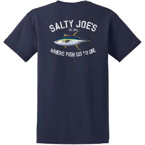 SALTY JOES Men's Tuna Logo Heavy Cotton Tees in Kuwait