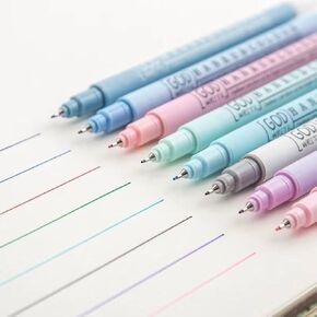 Colored Fineliner Pens, 0.38mm Fine Tip Pens, 8 Colors Fine Point Pen, Bible Journaling Planner Micro Pens Set for Writing, Drawing, Note Taking, Bullet Journaling in Kuwait