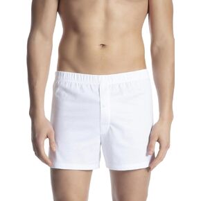 Calida Men's Cotton Code Boxer, 24090, White, M in Kuwait