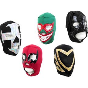 Leos Imports Lucha Libre Mask Pack – 3-Pack or 5-Pack of Classic & Modern Mexican Luchador Costume in Kuwait