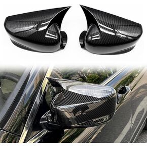 Pair Glossy Black Rearview Mirror Cap Cover Trim For Honda Accord 9th 2014 2015 2016 2017 (Carbon Fiber) in Kuwait