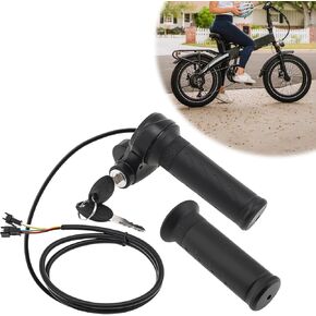 Full Twist Throttle Ridstar Q20, 3-Pin Universal Waterproof Ebike Throttle with 2 Keys,Compatible with Electric Scooter & EBike,Tool-Free Installation on Standard 22.2mm Handlebars in Kuwait