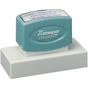 Xstamper Pre-Inked Custom Stamp N26 11/16" x 3-5/16" in Saudi Arabia