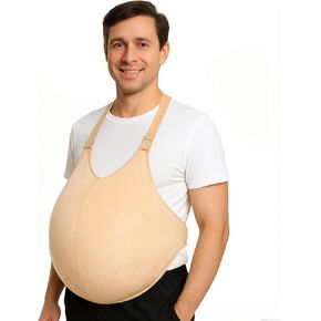 Adjustable Santa Belly Costume – Fillable Fat Belly Suit for Men & Women, Fake Stomach Padding, Big Belly Fat Suit for Halloween, Holiday, Theatrical & Funny Costumes in Kuwait