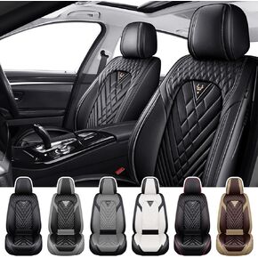 Car Seat Covers for Nissan Kicks 2018-2026, Waterproof Nappa Leather Full Set Seat Cover, Anti-Slip and Comfortable Automotive Seat Protector&Accessories(Black Gray) in Saudi Arabia