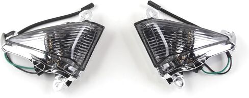 Arashi Smoke Front Turn Signal Lens Cover for Kawasaki Ninja ZX6R ZX636 2005-2006, ZX10R 2006-2007, Ninja 650R 2006-2008, ZX14R 2006-2010, Concours 14 GTR1400 2008-2010 in Kuwait