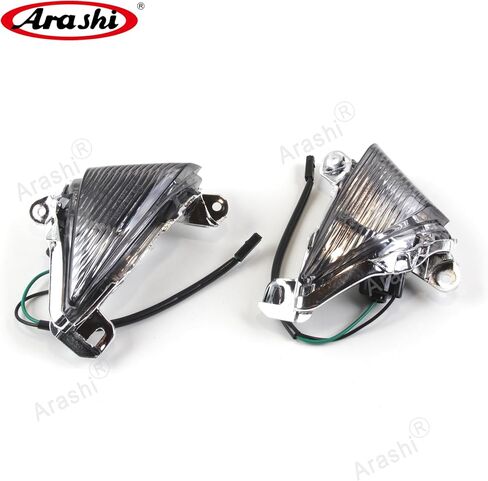 Arashi Smoke Front Turn Signal Lens Cover for Kawasaki Ninja ZX6R ZX636 2005-2006, ZX10R 2006-2007, Ninja 650R 2006-2008, ZX14R 2006-2010, Concours 14 GTR1400 2008-2010 in Kuwait